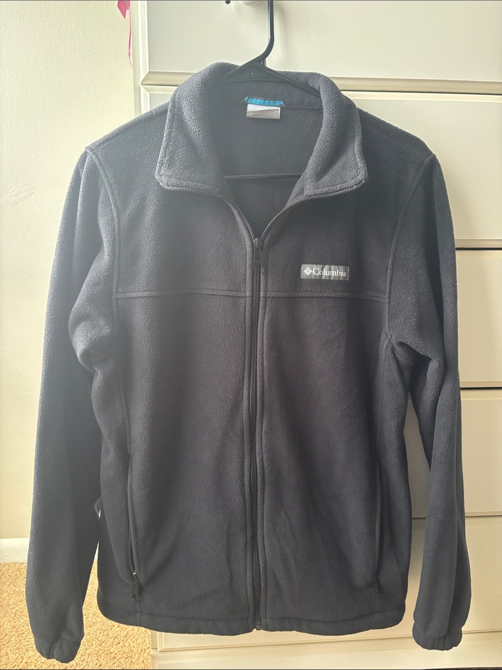 Columbia Men's Black Full-Zip Lightweight Fleece Jacket